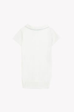 Erkek Bebek Yakası Nakışlı Body ekru