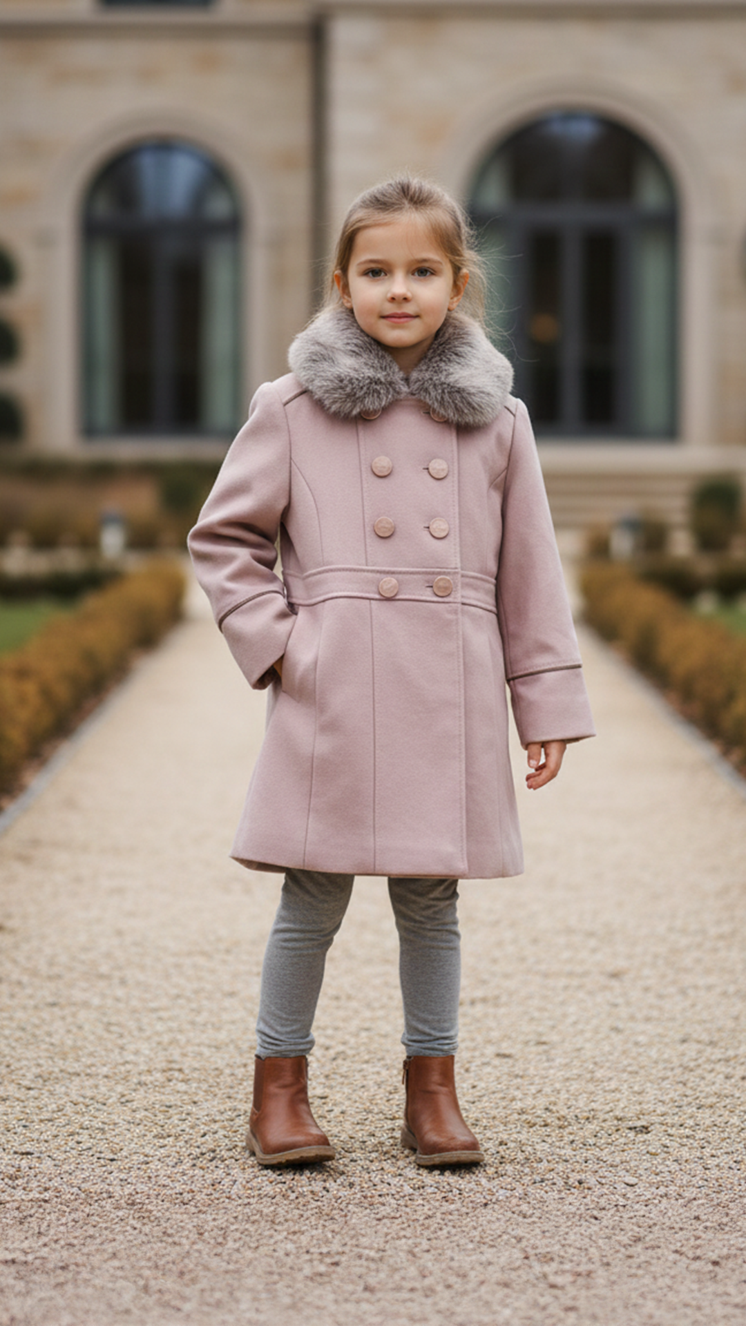 Kız Çocuk Yün Manto