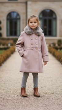 Kız Çocuk Yün Manto