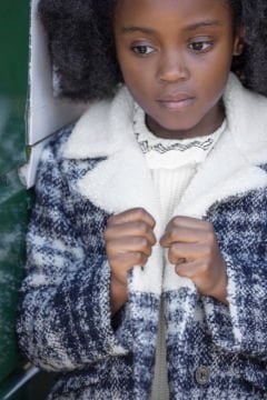 Kız Çocuk Yün Manto