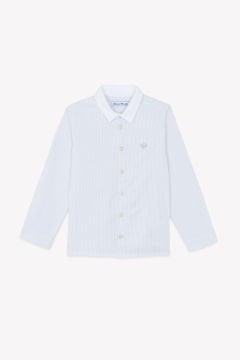 Erkek Çocuk Gri Çizgili Ceremonie Gömlek