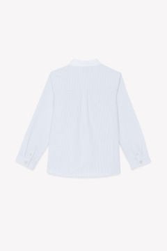 Erkek Çocuk Gri Çizgili Ceremonie Gömlek