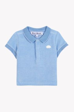 Erkek Bebek Kısa kollu Polo T-Shirt Mavi