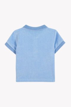 Erkek Bebek Kısa kollu Polo T-Shirt Mavi