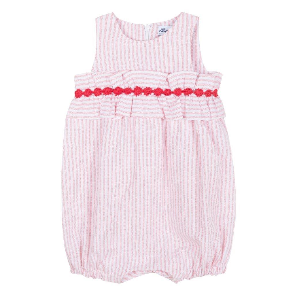 Kız Bebek Askılı Kısa Bacaklı Tulum