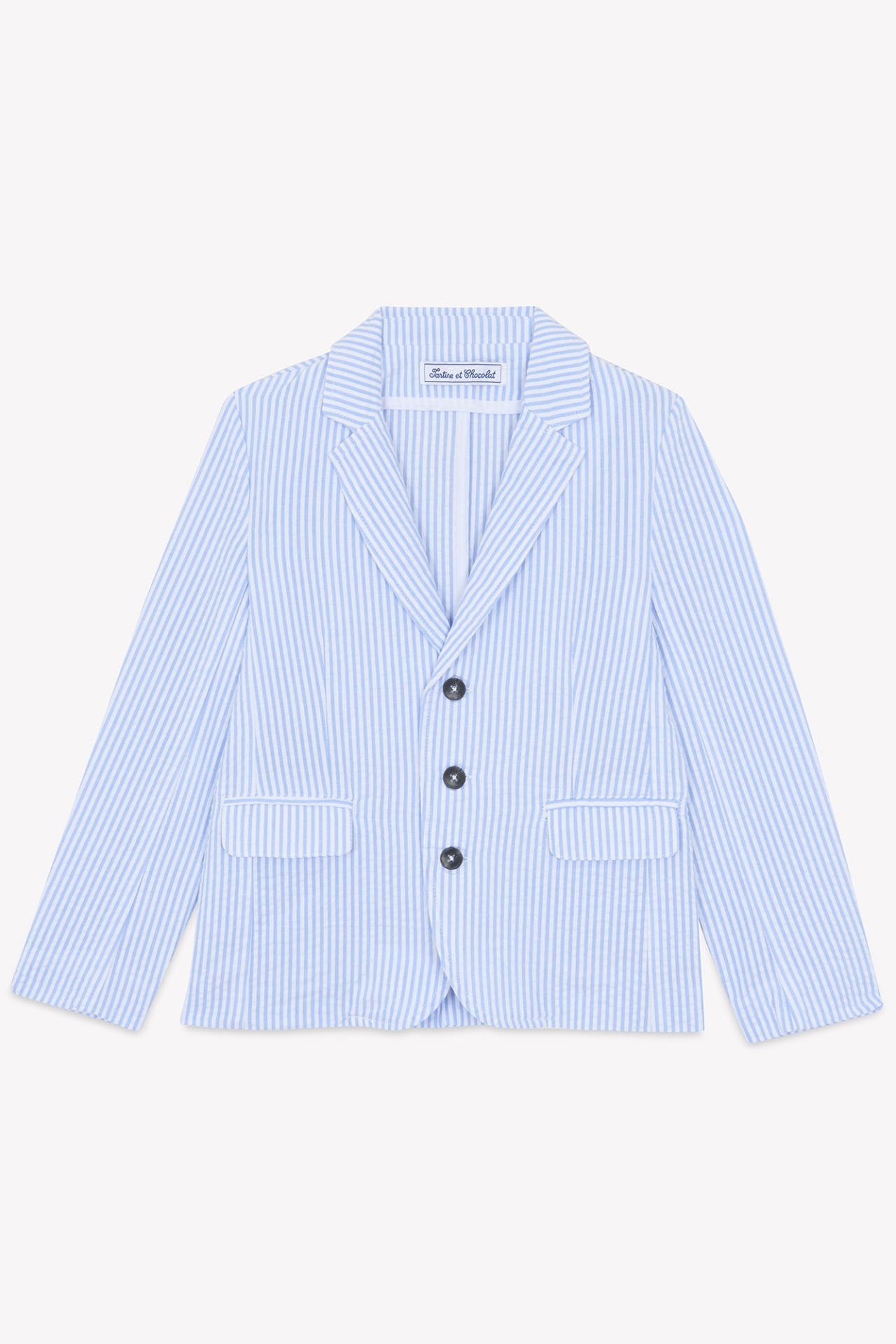 Erkek Çocuk Çizgili Koton Ceket