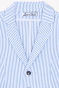 Erkek Çocuk Çizgili Koton Ceket