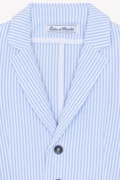 Erkek Çocuk Çizgili Koton Ceket