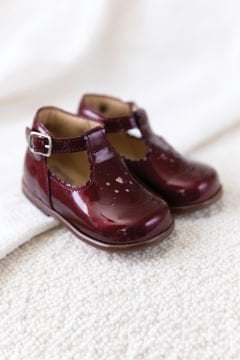 Kız Bebek Tokalı Rugan Ayakkabı