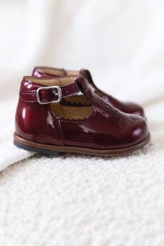 Kız Bebek Tokalı Rugan Ayakkabı