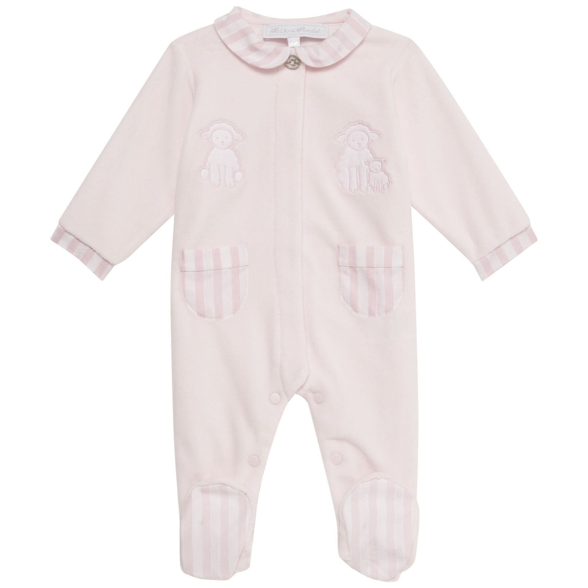 Kız Bebek Garda Yakalı Kadife Tulum