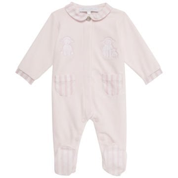 Kız Bebek Garda Yakalı Kadife Tulum