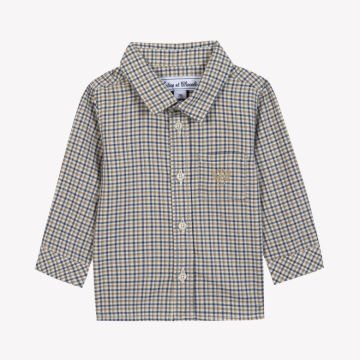 Erkek Bebek Kareli Coton Gömlek