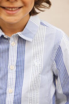 Erkek Çocuk Çizgili Gömlek