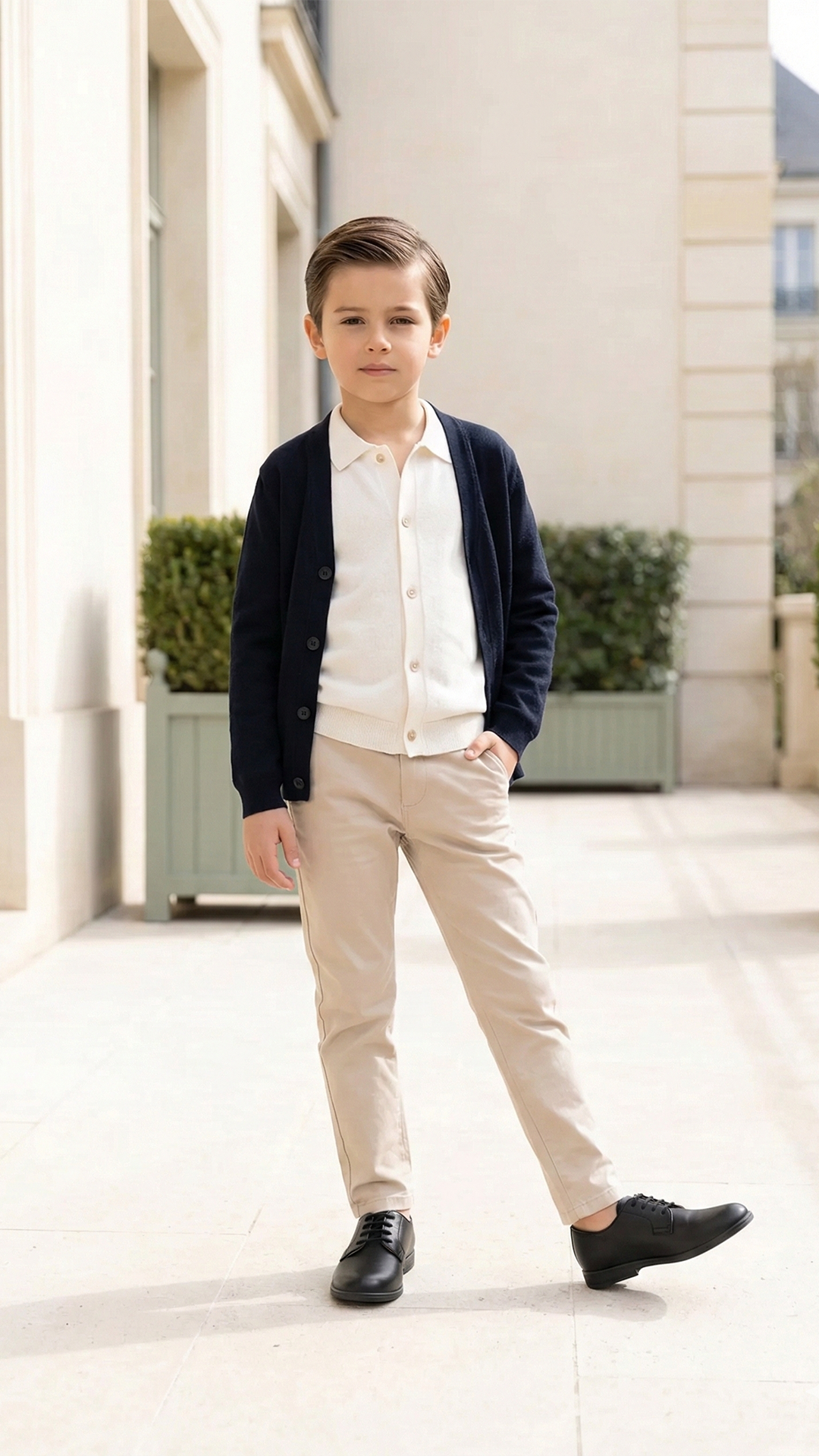 Erkek Çocuk Siyah Makosen Ayakkabı