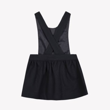 Kız Bebek Nakış Detaylı Askılı Elbise