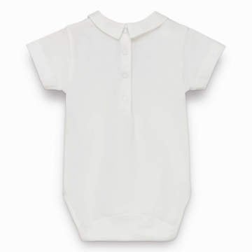 Erkek Bebek Keten Yakalı Body