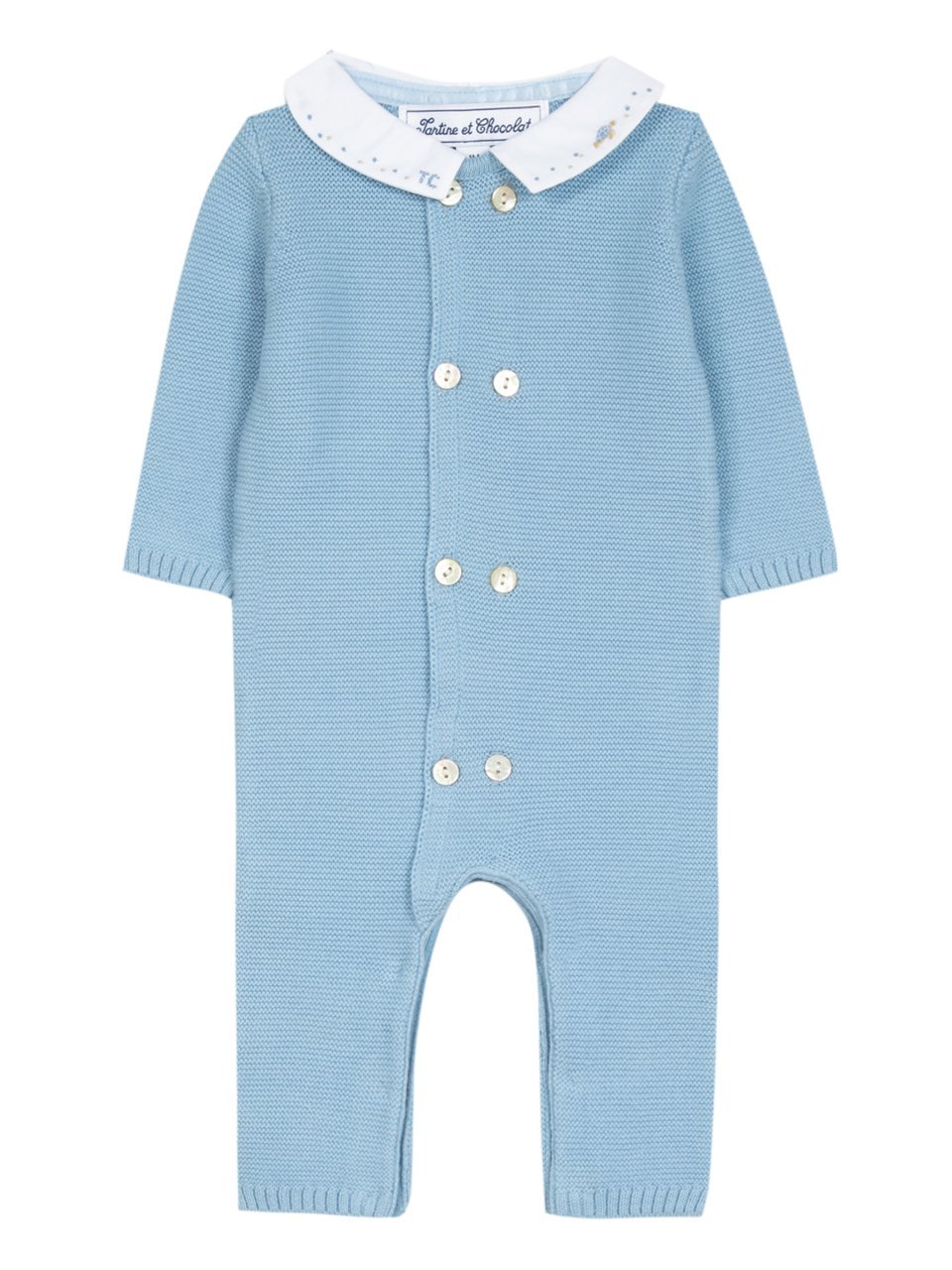 Erkek Bebek Ayaksız Triko Tulum