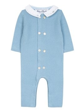 Erkek Bebek Ayaksız Triko Tulum