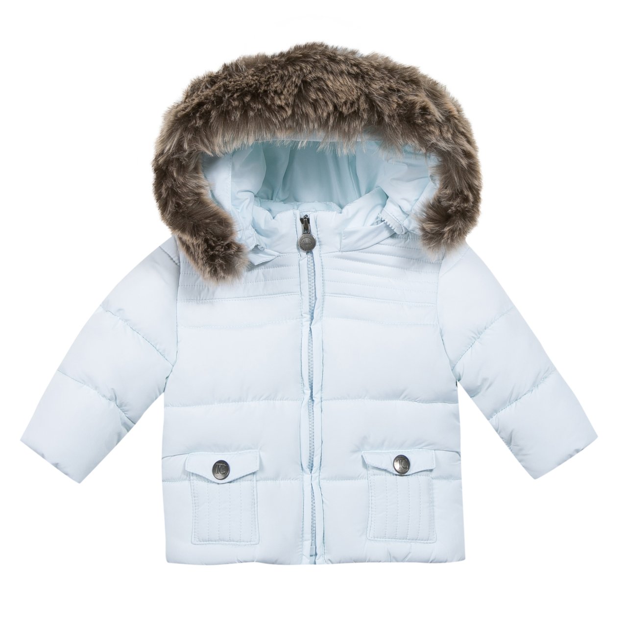 Erkek Bebek Kapüşonlu Dudun Mont