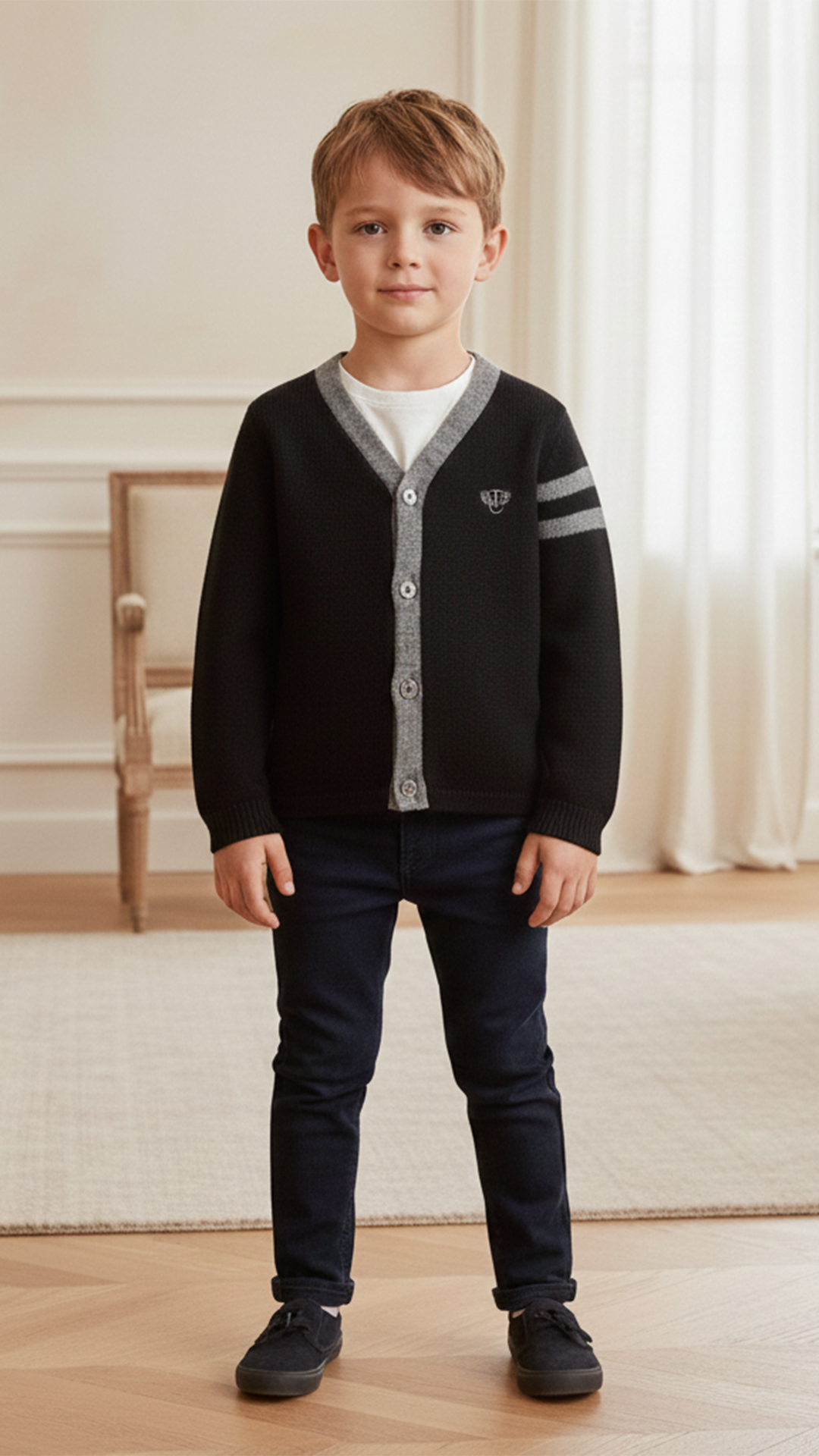 Erkek Bebek Yün Hırka