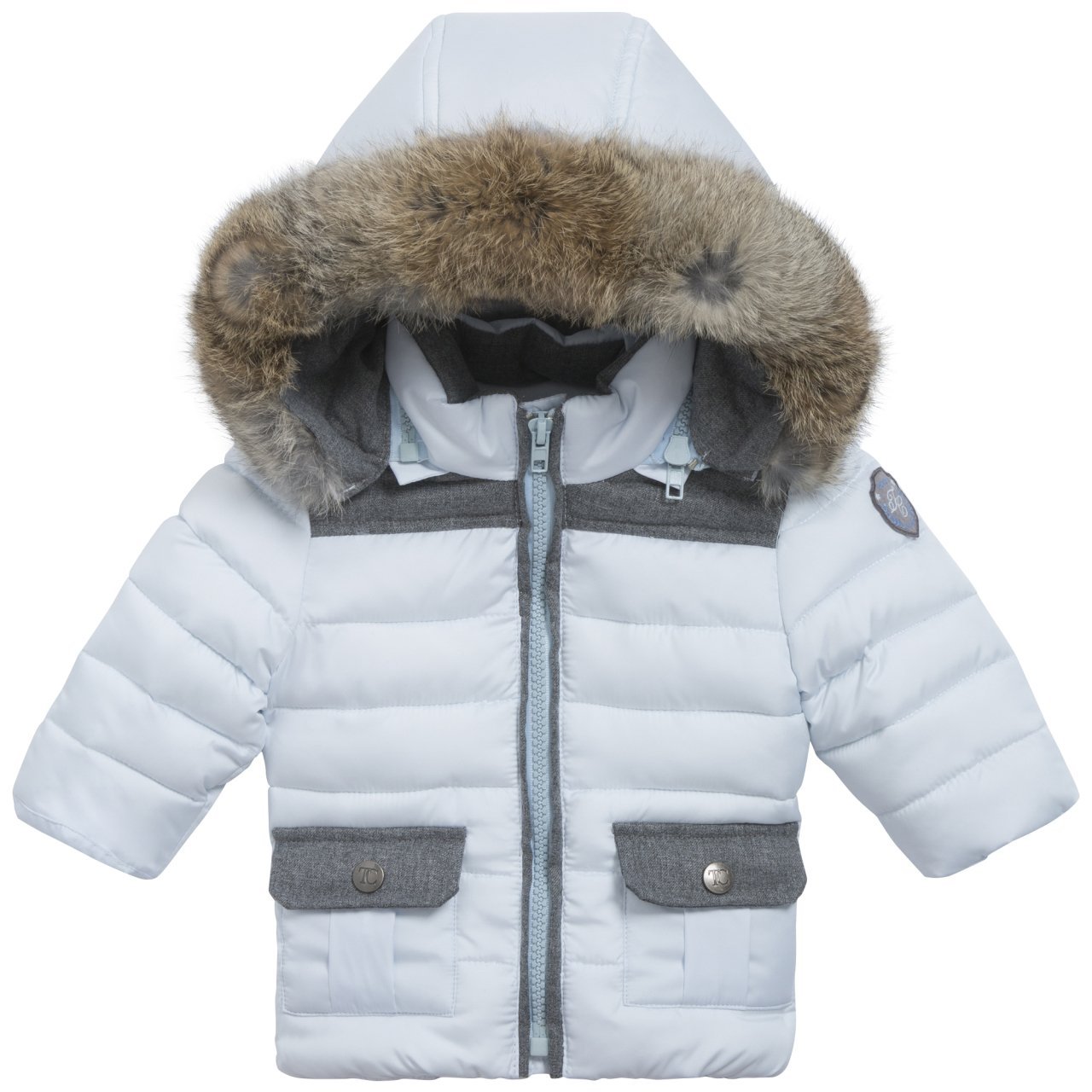 Erkek Bebek Kapüşonlu Dudun Mont