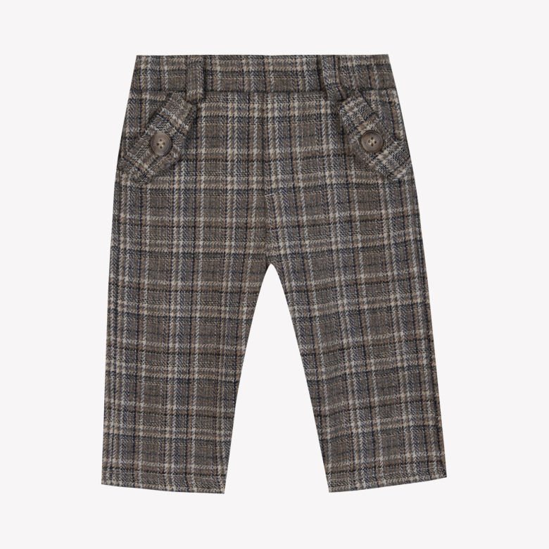 Erkek Çocuk Kareli Pantalon