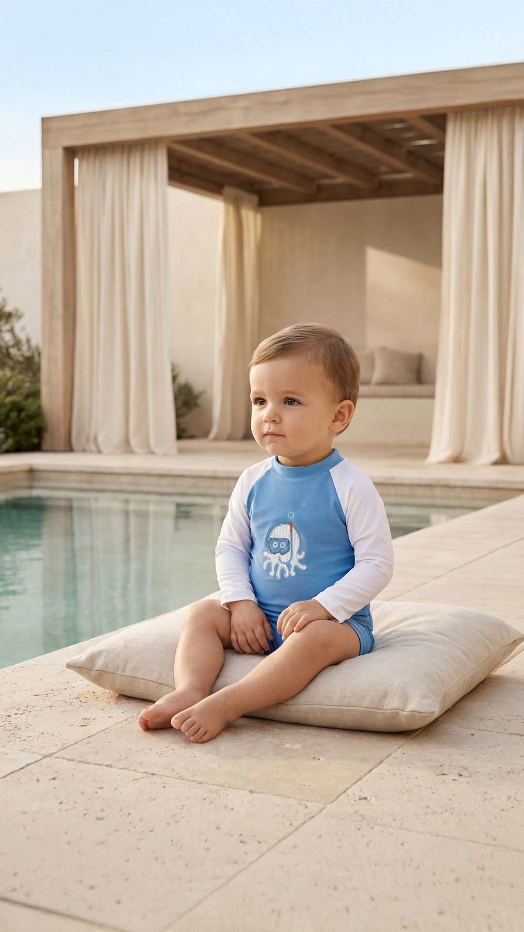 Erkek Bebek UV Korumalı T-Shirt