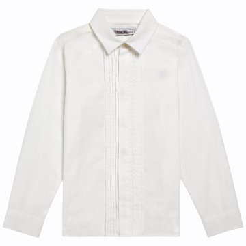 Erkek Çocuk Klasik Poplin Gömlek Beyaz