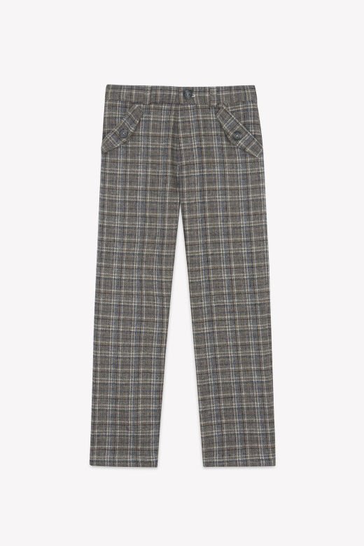 Erkek Çocuk Kareli Pantalon
