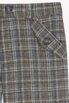 Erkek Çocuk Kareli Pantalon