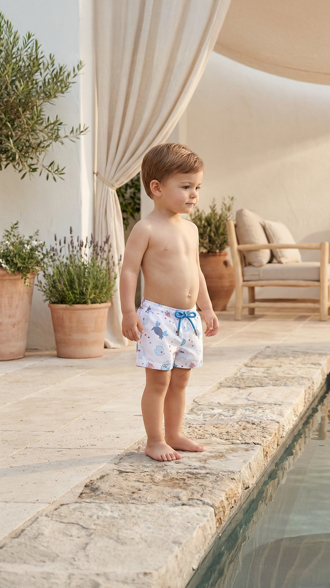 Erkek Bebek UV Korumalı Şort Mayo
