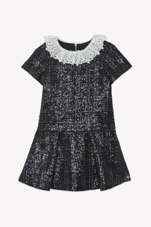 Kız Çocuk Pul Payetli Ceremonie Elbise