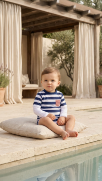 Erkek Bebek UV Korumalı T-Shirt