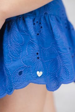 Kız Çocuk Şort Saks Mavi