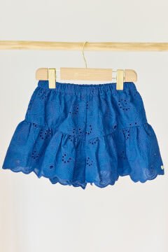 Kız Çocuk Şort Saks Mavi