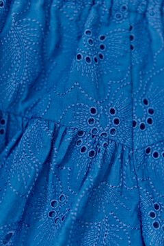 Kız Çocuk Şort Saks Mavi