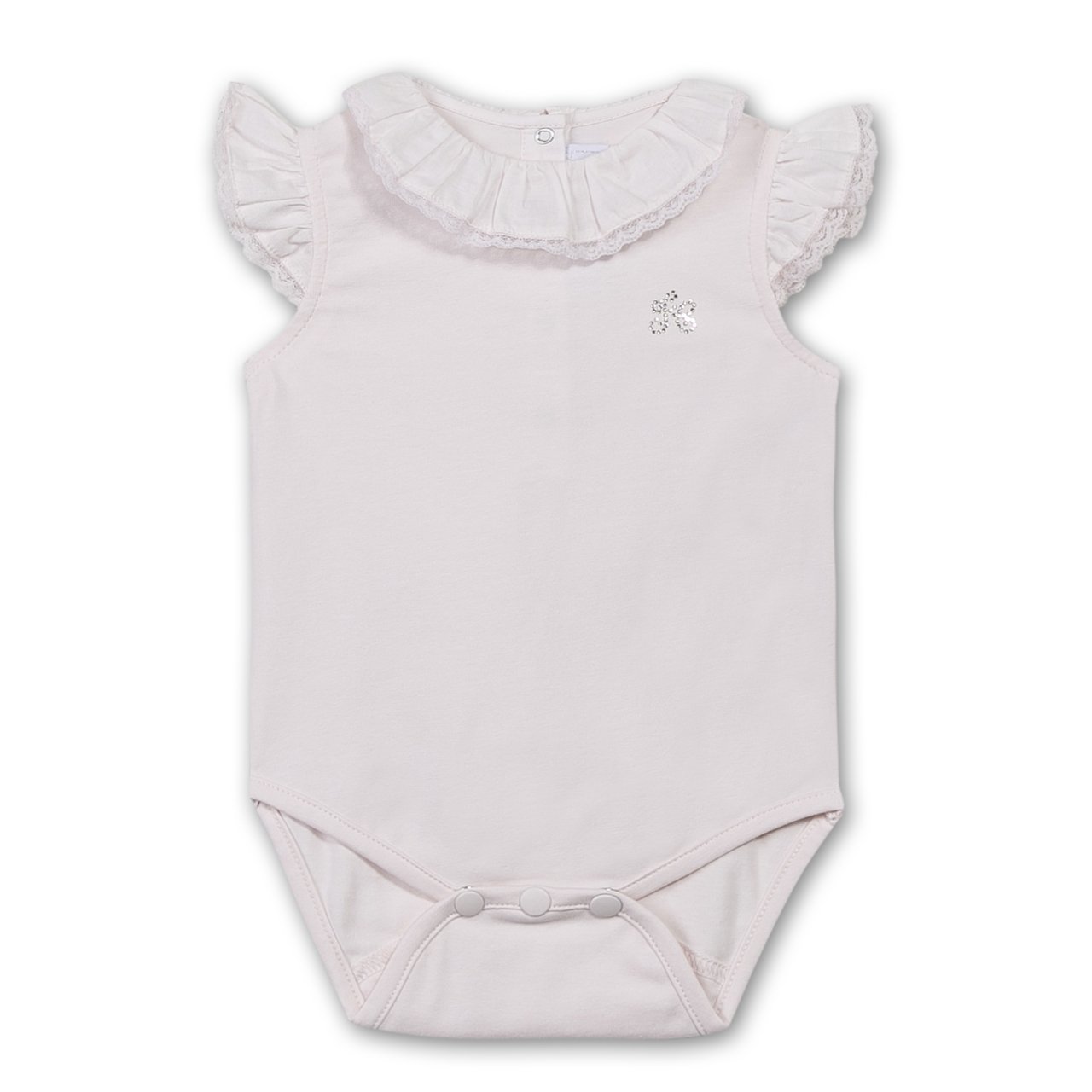 Kız Bebek Kolsuz Body Pembe