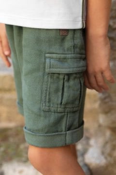 Erkek Çocuk Yandan Cepli Koton Şort