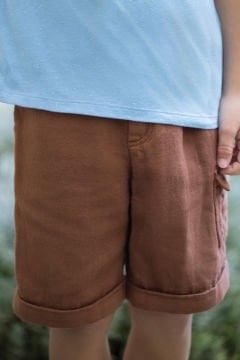 Erkek Çocuk Yandan Cepli Koton Şort