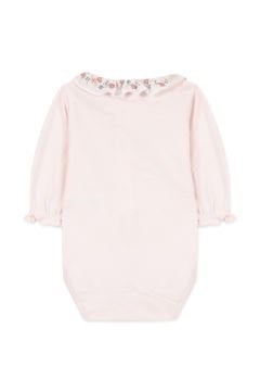 Kız Bebek Yakası Nakışlı Body