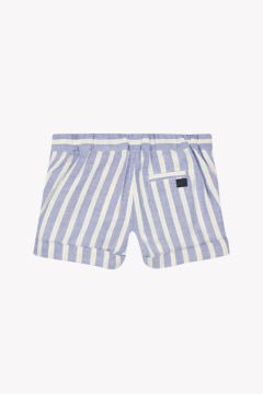 Erkek Bebek Çizgili Şort indigo