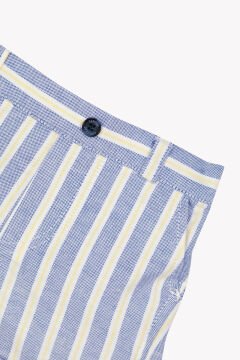 Erkek Bebek Çizgili Şort indigo