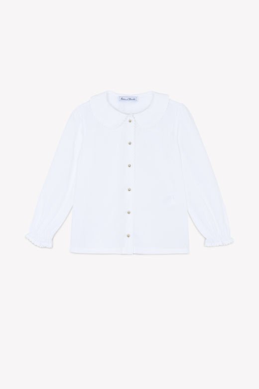 Kız Çocuk Fisto Yakalı Uzun Kollu Gömlek