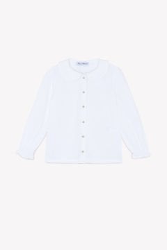 Kız Çocuk Fisto Yakalı Uzun Kollu Gömlek