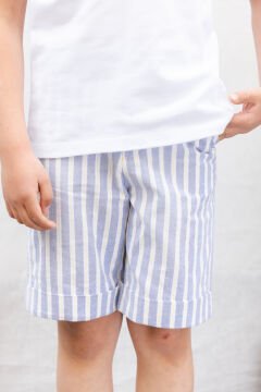 Erkek Çocuk Çizgili Şort indigo