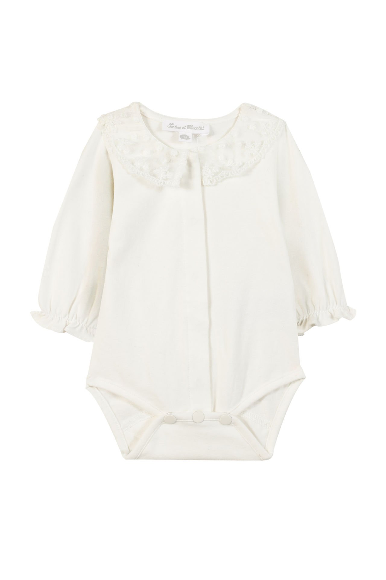 Kız Bebek Dantel Yakalı Şık Body