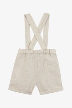 Erkek Bebek Askılı KETEN Pantalon