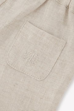Erkek Bebek Askılı KETEN Pantalon