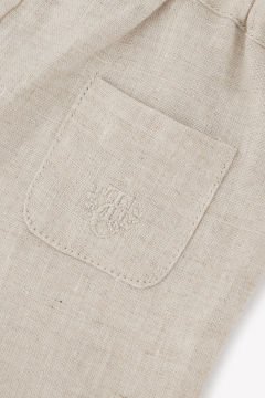 Erkek Bebek Askılı KETEN Pantalon